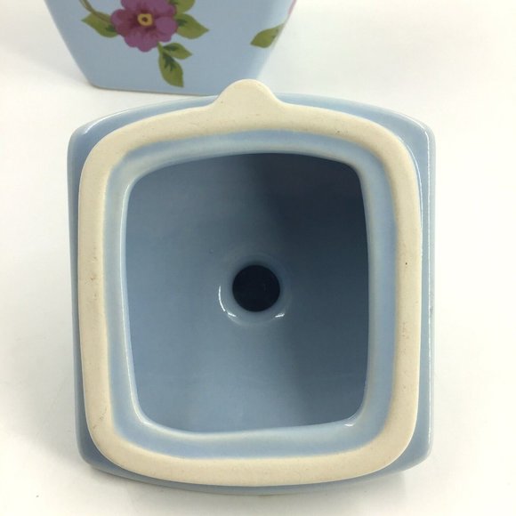 Songbird Garden by Rosie B Farmer Blue Floral Coffee Teapot Excellent Condition! - Picture 8 of 11